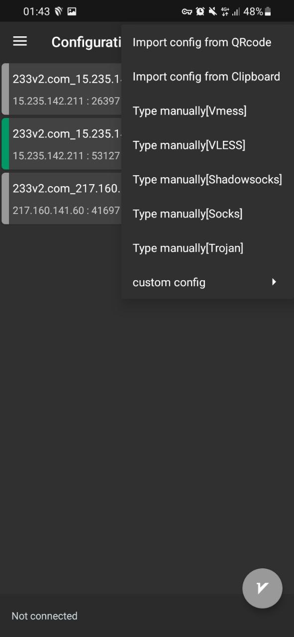 Select the setting